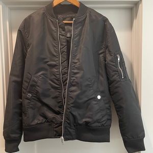 H&M Bomber Jacket Black Size M